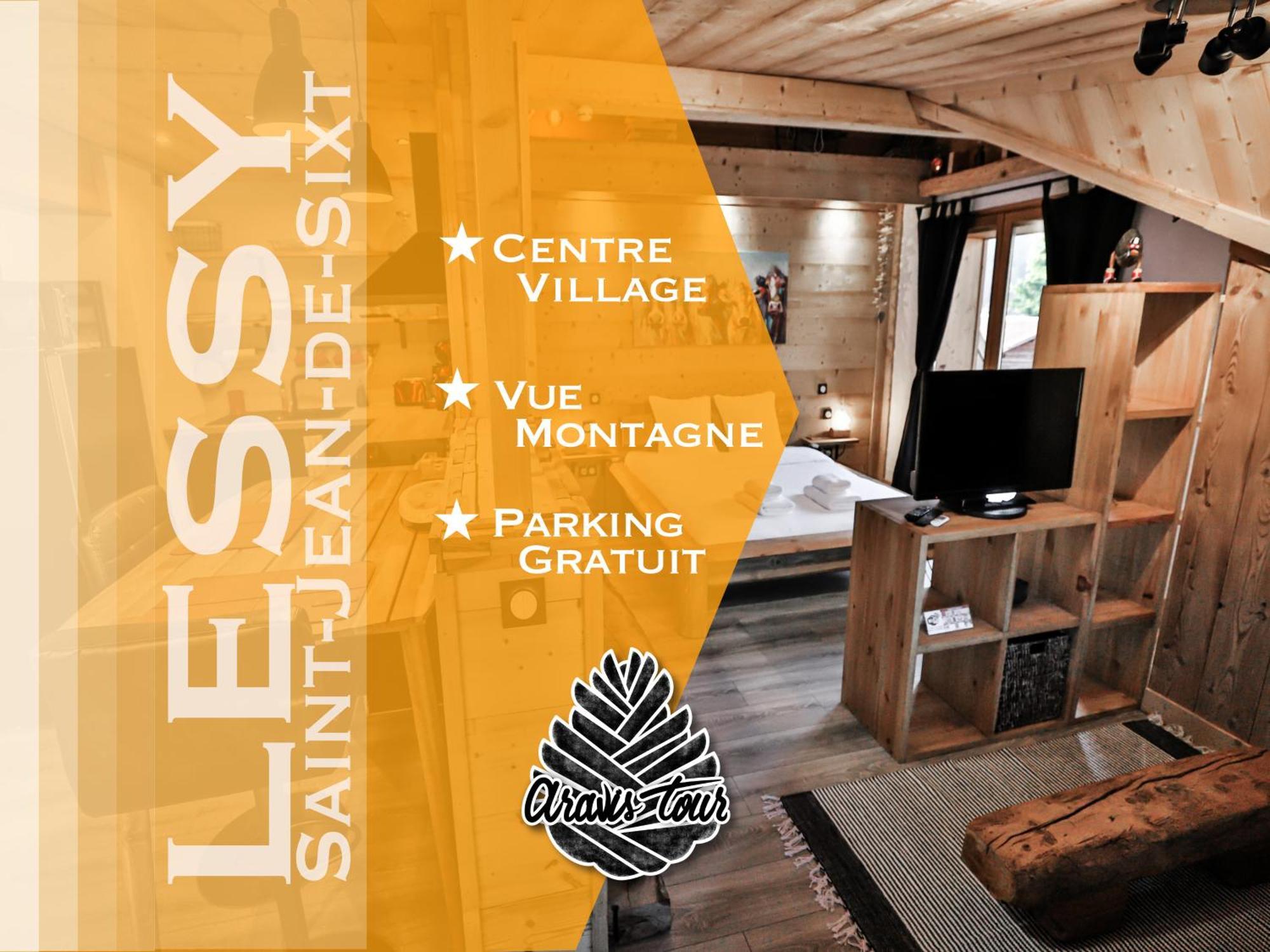 Studio Lessy - Centre Village - Aravistour Saint-Jean-de-Sixt Exterior foto